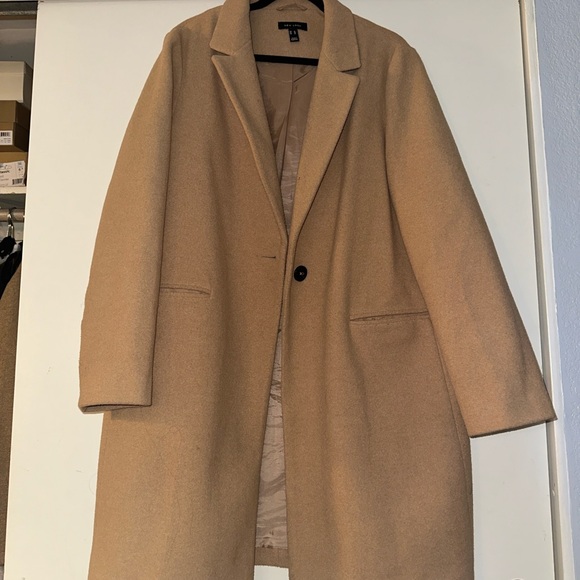 New Look Camel Wool Blend Coat - Picture 1 of 4